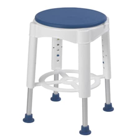 Fine-Line Bathroom Safety Swivel Seat Shower Stool, Blue FI28610